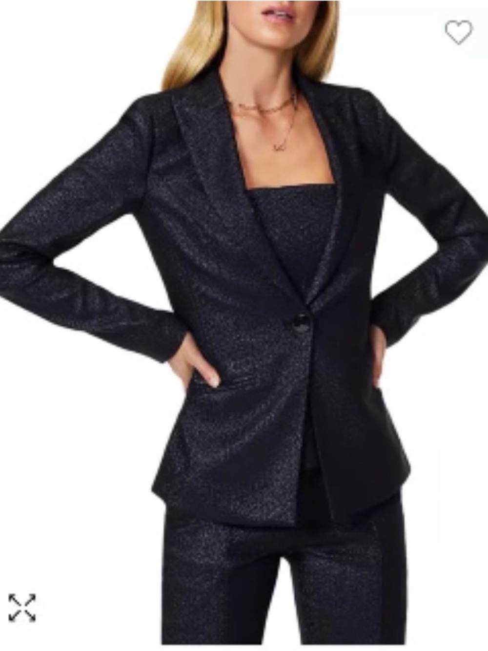 Ramy Brook Black Sparkle Blazer